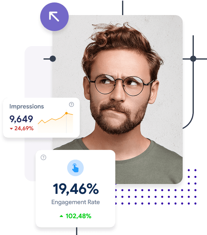 A man analyzing digital engagement metrics with the best digital marketing agency in Chandigarh